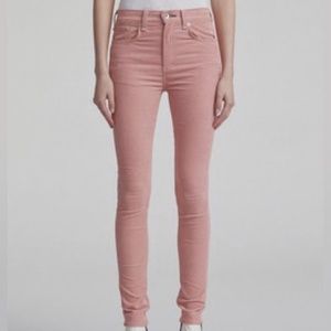 rag & bone high rise skinny corduroy jeans, size 24 in CAMEO